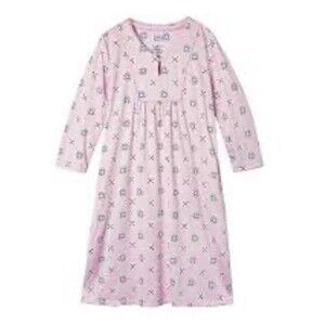 Women Nightgown Croft & Barrow Light Pink With Star Print Size 2X Poly Spandex